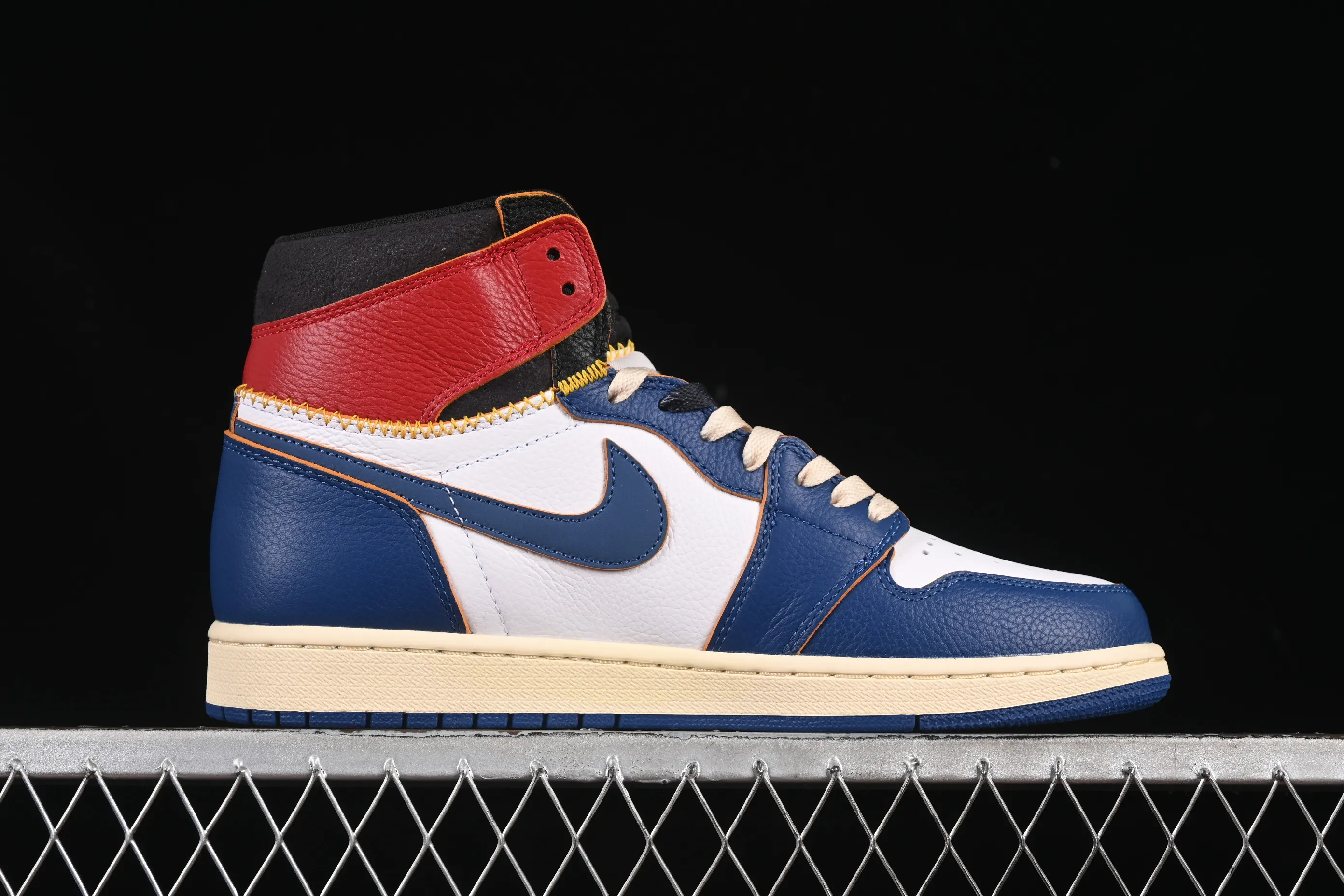 All categories Air Jordan Jordan series basketball shoes Air Jordan 1 High foreign trade version Air Jordan 1 x Union AJ1 Joe 1 limited joint four-color deconstruction splicing basketball shoes BV1300-146